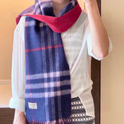 SCARF 200 CM IN COLORFUL CASHMERE 405352