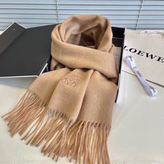 SCARF 190 CM IN CAMEL BEIGE LAMBSWOOL 413839