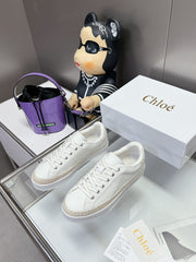 TELMA LACE-UP SNEAKER IN WHITE LAMBSKIN AND RAFFIA