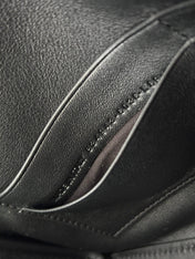 BEL AIR CLUTCH 27 IN BLACK NAPPA LAMBSKIN SILVER HARDWARE