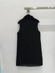 GUCCI SLEEVELESS KNIT POLO DRESS IN BLACK 267479
