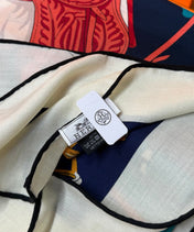 HERMES 26S SCARF 140 IN CASHMERE AND SILK 305964