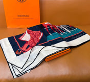 HERMES 26S SCARF 140 IN CASHMERE AND SILK 305964