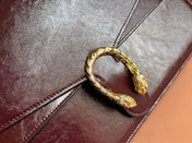 DIONYSUS LAGRE SHOULDER BAG 42 IN ROSSO ANCORA RED GG GLOSSY LAMBSKIN