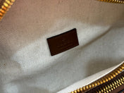 OPHIDIA BELT BAG 28 IN BROWN AND BEIGE GG CALFSKIN