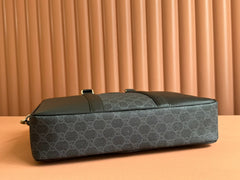 JUMBO MEDIUM BRIEFCASE 36.5 IN EXTRA DARK GREEN GG CALFSKIN