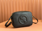 BLONDIE SMALL SHOULDER BAG 21 IN BLACK SMOOTH CALFSKIN