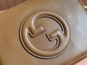 BLONDIE SMALL SHOULDER BAG 21 IN BROWN SMOOTH CALFSKIN