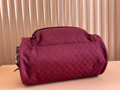 GG SMALL DUFFLE BAG 42 IN ROSSO ANCORA RED GG CANVAS
