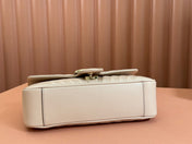 MARMONT MEDIUM SHOUDER BAG 26 IN LIGHT BEIGE CALFSKIN