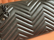 MARMONT SHOULDER BAG 26 IN BLACK CALFSKIN BLACK CHAIN