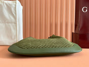 MEDIUM B SHOULDER BAG 42 IN DARK GREEN GG SUEDE