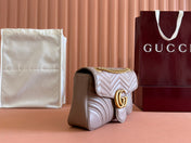 MARMONT SHOULDER BAG 31 IN BEIGE CALFSKIN GOLD CHAIN