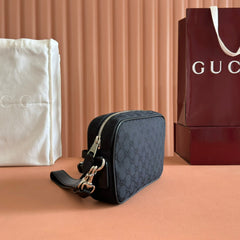 SMALL CROSSBODY BAG 23.5 IN BLACK GG CANVAS