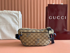 OPHIDIA BELT BAG 34 IN LIGHT BROWN GG CANVAS
