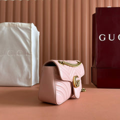 MEDIUM MARMONT MATELASSÉ 26 IN LIGHT PINK CALFSKIN