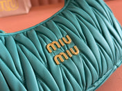 WANDER MATELASSÉ HANDBAG 23 IN LAGOON BLUE LAMBSKIN