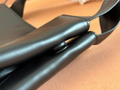 LARGE HOBO TOTE BAG 46 IN BLACK CALFSKIN