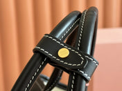 LARGE HOBO 28 TOTE IN BLACK CALFSKIN