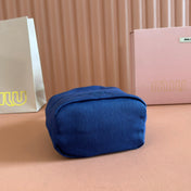 GABADINE POUCH 22.5 IN INDIGO RED CANVAS AMARANTH DRAWSTRING