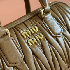 ARCADIE MINI BAG 19 CARAMEL IN MATELASSÉ NAPPA LEATHER