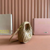 WANDER MATELASSÉ NAPPA MINI BAG 18 IN CARAMEL LAMBSKIN