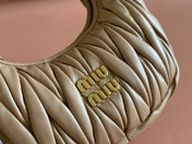 WANDER MATELASSÉ NAPPA MINI BAG 18 IN CARAMEL LAMBSKIN