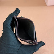 MATELASSÉ NAPPA LEATHER CARD HOLDER DARK BROWN