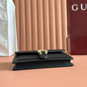 GUCCI 25S DIONYSUS WALLET ON CHAIN 20 IN BLACK CALFSKIN