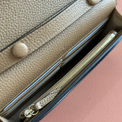 GUCCI 25S DIONYSUS WALLET ON CHAIN 20 IN BROWN CALFSKIN