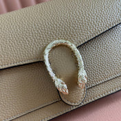 GUCCI 25S DIONYSUS WALLET ON CHAIN 20 IN BROWN CALFSKIN