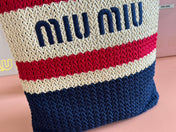 BOLSA TOTE WOVEN 38 MULTICOLOR IN RAFFIA