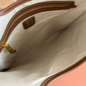 HOBO BAG 40 BLUE AND WHITE STRIPED IN CANVAS