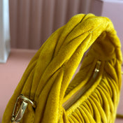 MIU MIU SUEDE HANDBAG 23 YELLOW