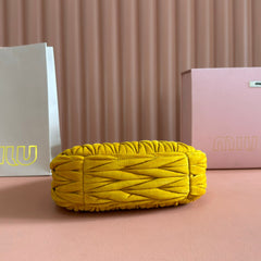 MIU MIU SUEDE HANDBAG 23 YELLOW