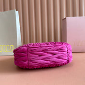MIU MIU SUEDE HANDBAG 23 DEEP FUCHSIA