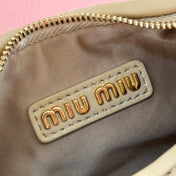 WANDER MATELASSÉ NAPPA MINI BAG 18 IN LIGHT OLIVE GRAY LAMBSKIN