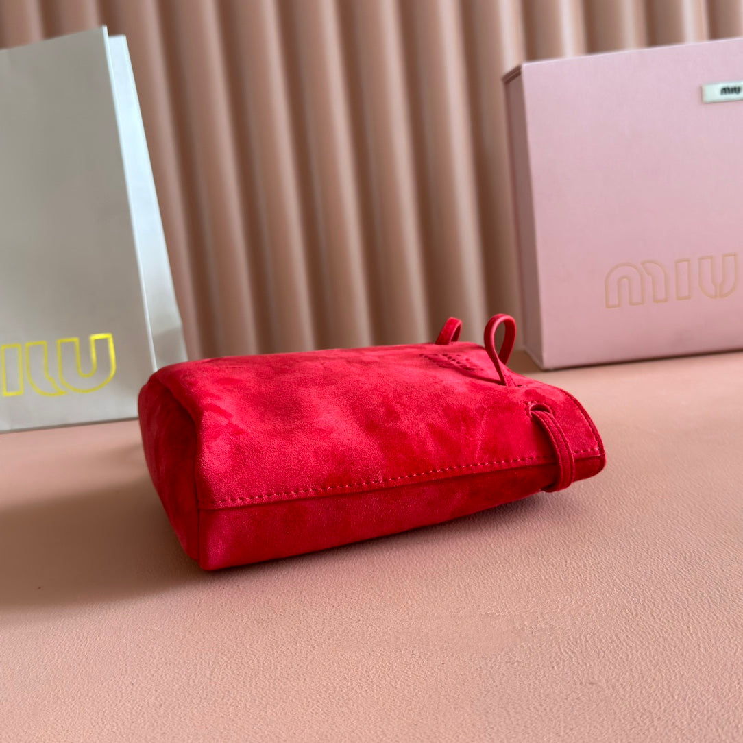 MINI TOTE BAG 17 RED IN NAPPA CALFSKIN