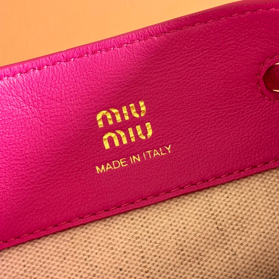 MINI TOTE BAG 17 FUCHSIA IN NAPPA CALFSKIN