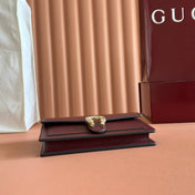 GUCCI 25S DIONYSUS WALLET ON CHAIN 20 IN ROSSO ANCORA CALFSKIN