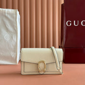 GUCCI 25S DIONYSUS WALLET ON CHAIN 20 IN IVORY CALFSKIN