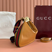 GUCCI 25S ATTACHE SHOULDER BAG 35 CM IN BROWN CALFSKIN