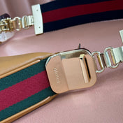 GUCCI 25S ATTACHE SHOULDER BAG 35 CM IN BROWN CALFSKIN