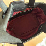 GUCCI 25S SMALL TOTE BAG 29 CM IN BLACK CALFSKIN WITH GOLD HARDWARE