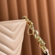 GUCCI 25S SMALL TOTE BAG 39 CM IN NUDE PINK CALFSKIN WITH GOLD HARDWARE