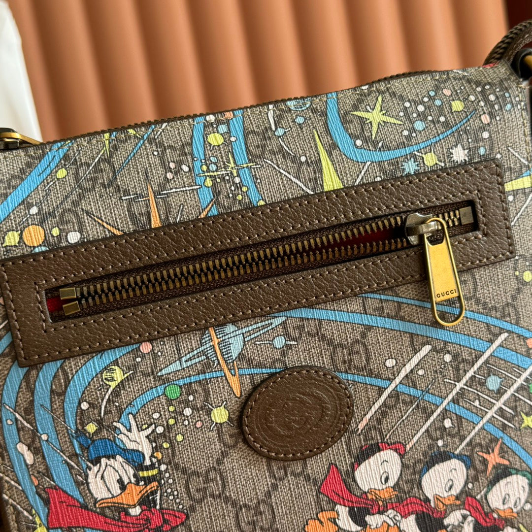 GUCCI 25S SHOULDER BAG 23 CM IN MULTICOLOR CALFSKIN