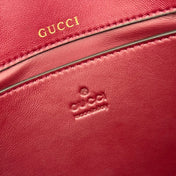 GUCCI 25S HORSEBIT 1955 MINI BAG 26 CM IN DARK RED CALFSKIN WITH GOLD HARDWARE