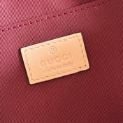 GUCCI 25S MARMONT BAG 24 IN NUDE PINK CALFSKIN WITH GOLD HARDWARE