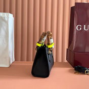 GUCCI 26S DIANA TOTE BAG 21 IN BLACK CALFSKIN