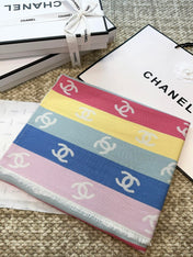 CHANEL 25S SCARF 187 IN CASHMERE 876276